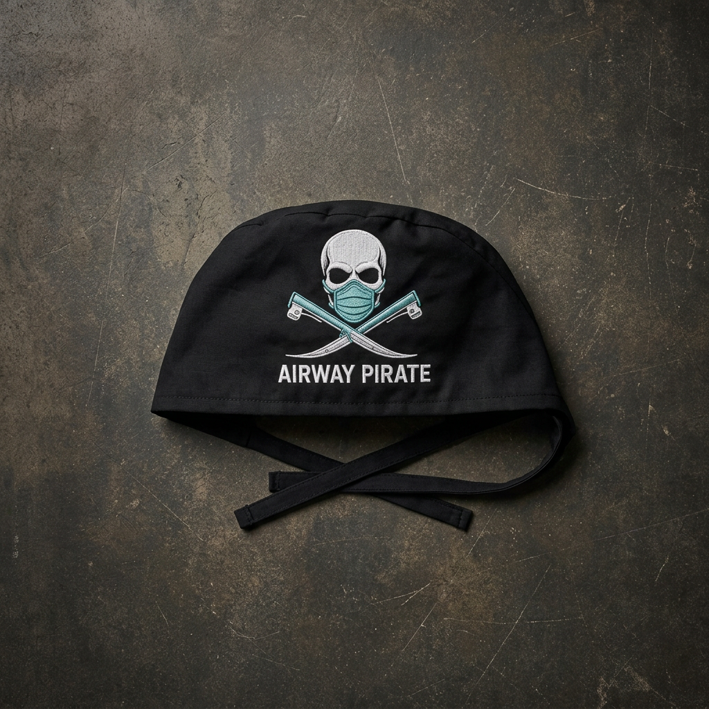 "Airway Pirate" Scrub Cap