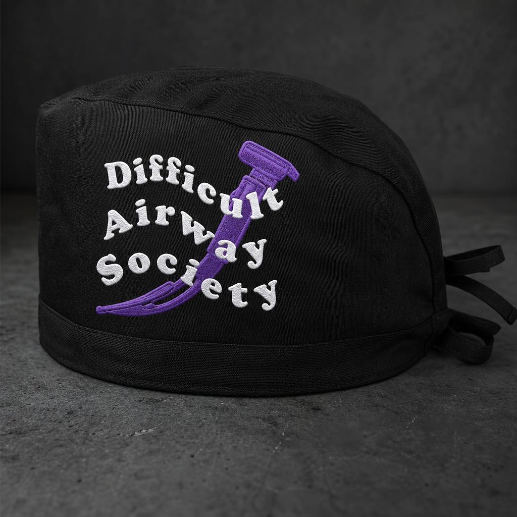 "Difficult Airway Society" Scrub Cap — Style 2