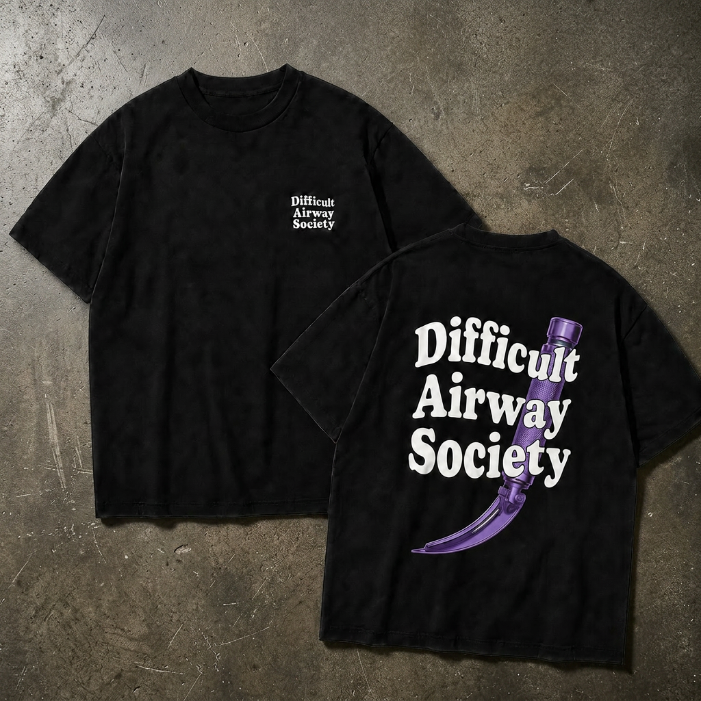 "Difficult Airway Society" Tee — Style 2